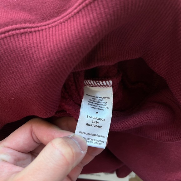 Elwood Core Hoodie and Straight Leg Sweatpants Set in Maroon - Picture 2 of 3